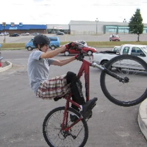 a stall on a bank on a BIKE