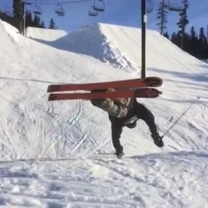 Hand dragging Blackcomb 