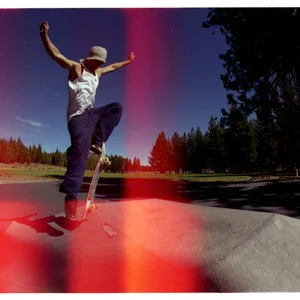 Mr. Braden P. F. showing how to ollie back in the day