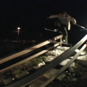 closeup shot of urban wood rail lipslide