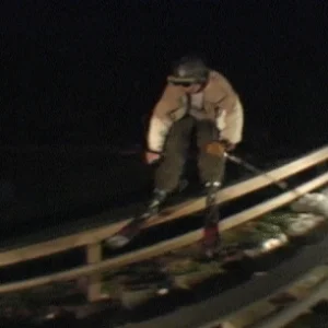 wooden urban rail lipslide