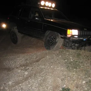 My Jeep, all flexed out