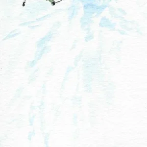 a water color bookmark