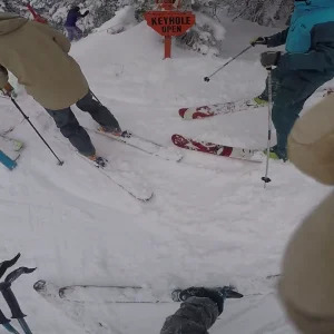 freshies top to bottom), Alta Utah January 25th 2017. 
