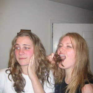 MMM Hair tastes good with beer