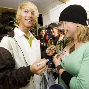 jacob wester signing my friends breast