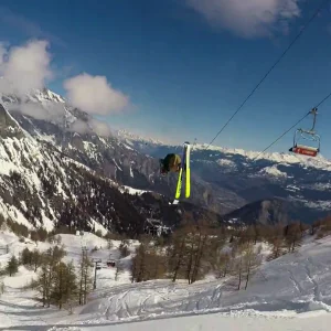 Massive backflip under the chairlift 