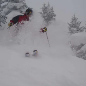 Face shots.. ripping it in 55cms of fresh