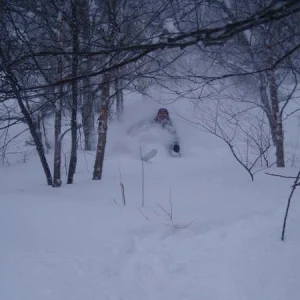 Jon waist deep in fresh