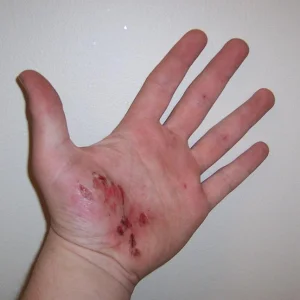 hand after falling on longboard (don't look if u dont like gross things)
