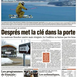 Cedric T-F in the newspaper