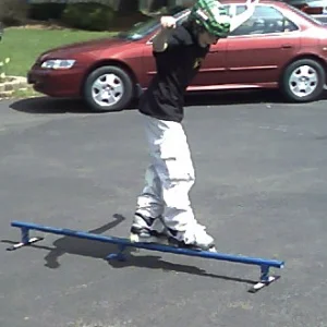 Little Brother Practicing Sole Grinds