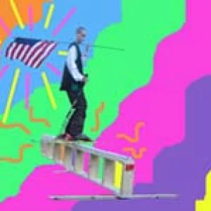 playing with photoshop using american flag picture