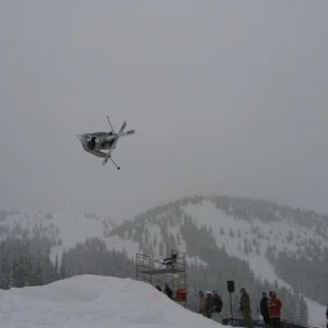 backwards double spin grab