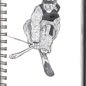 jacob wester ski time cover sketch