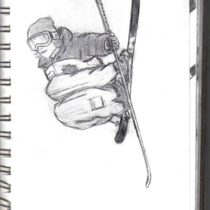 josh bibby ski time sketch