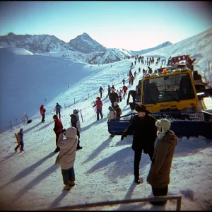 Zakopane, top station with Holga