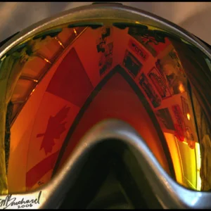 Canuckistan flag and Ski signage