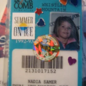 92/93 Blackcomb ski pass