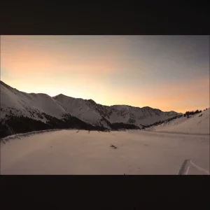 Colorado epic sunrise shred