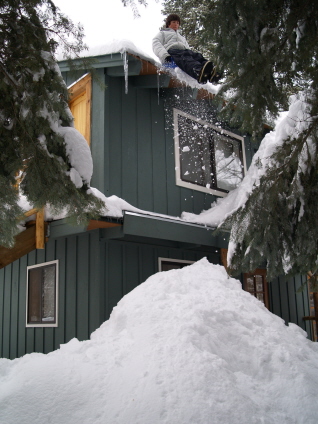 15 FT DROP...ON A SLED