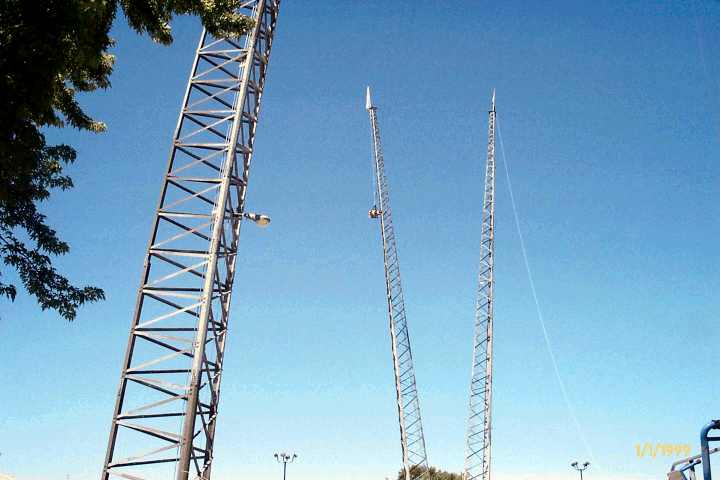 150 ft drop SkyCoaster at Lagoon