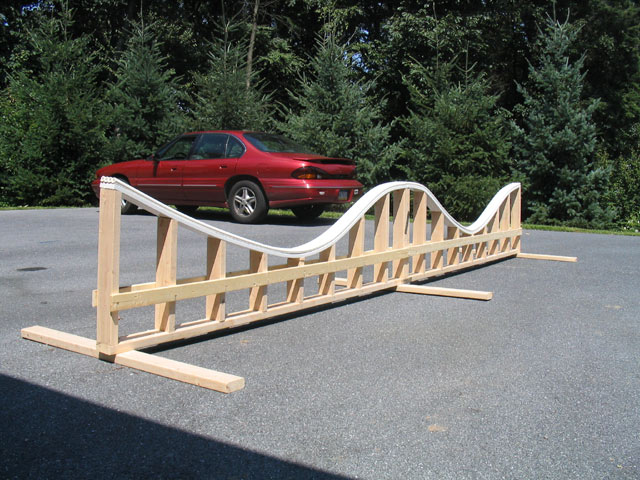16' Rollercoaster Rail we built