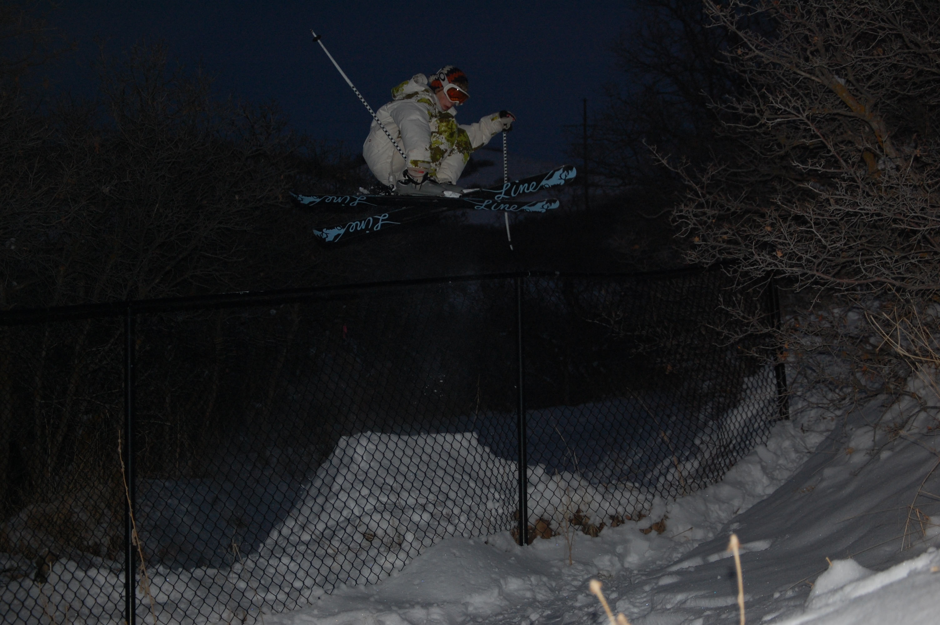 180 over the fence at night