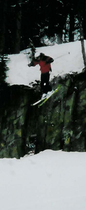 20 Foot Cliff Drop - Sun Peaks, BC