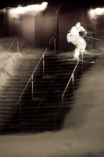 20 stair down rail. "the shit show"