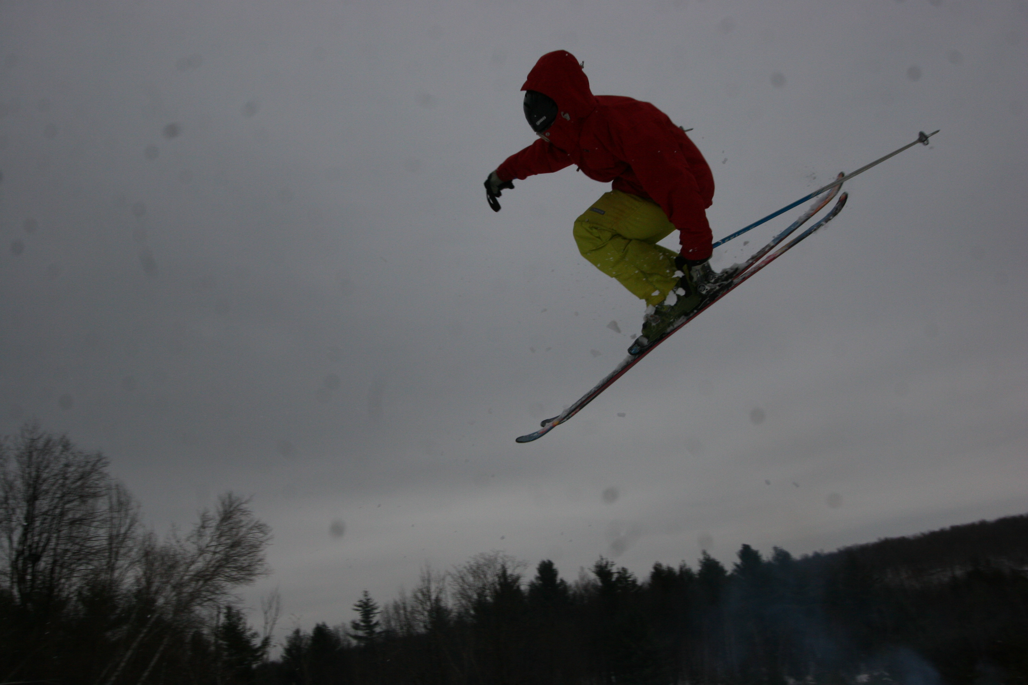 3 on a backcountry jump