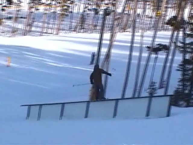 30 foot down slope surronded by P-Tex