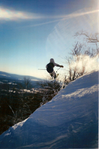 360 down headwall (upper gunbarrel)