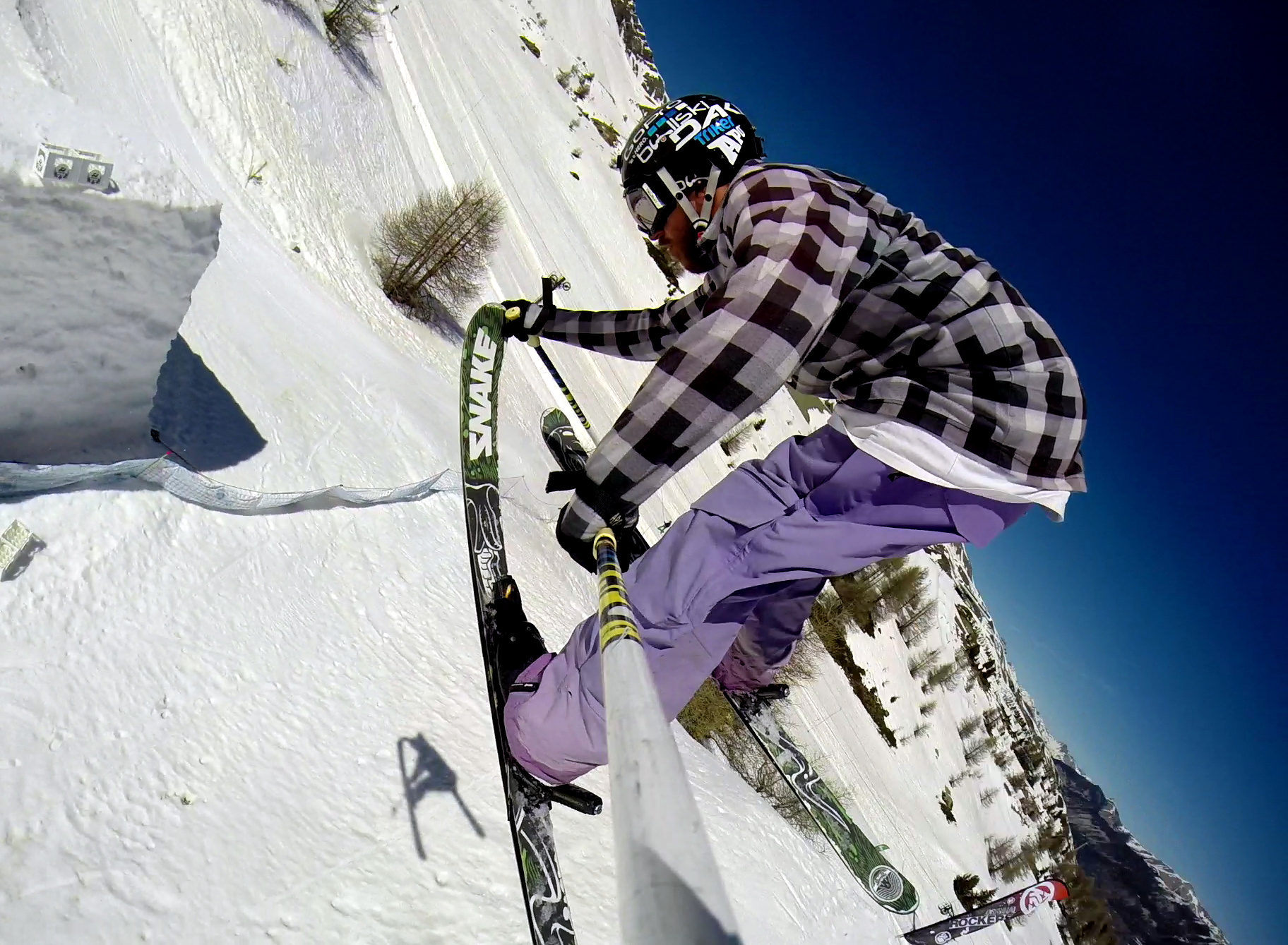 360 nose grab pole point of view