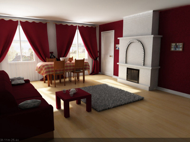 3d interior vizualisation. room