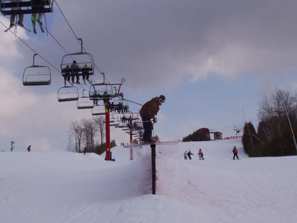 50 ft steezzzzyyy rail slide