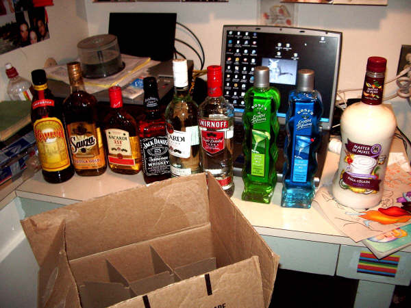 6 bottles, 5 people, 3 days.