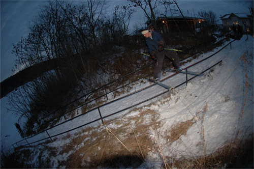 60 ft rail to the lower soccer fields