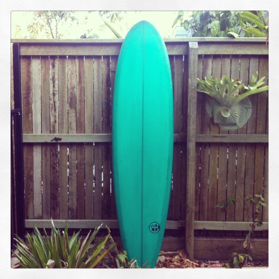 7'2'' Single Fin (Green Tint)