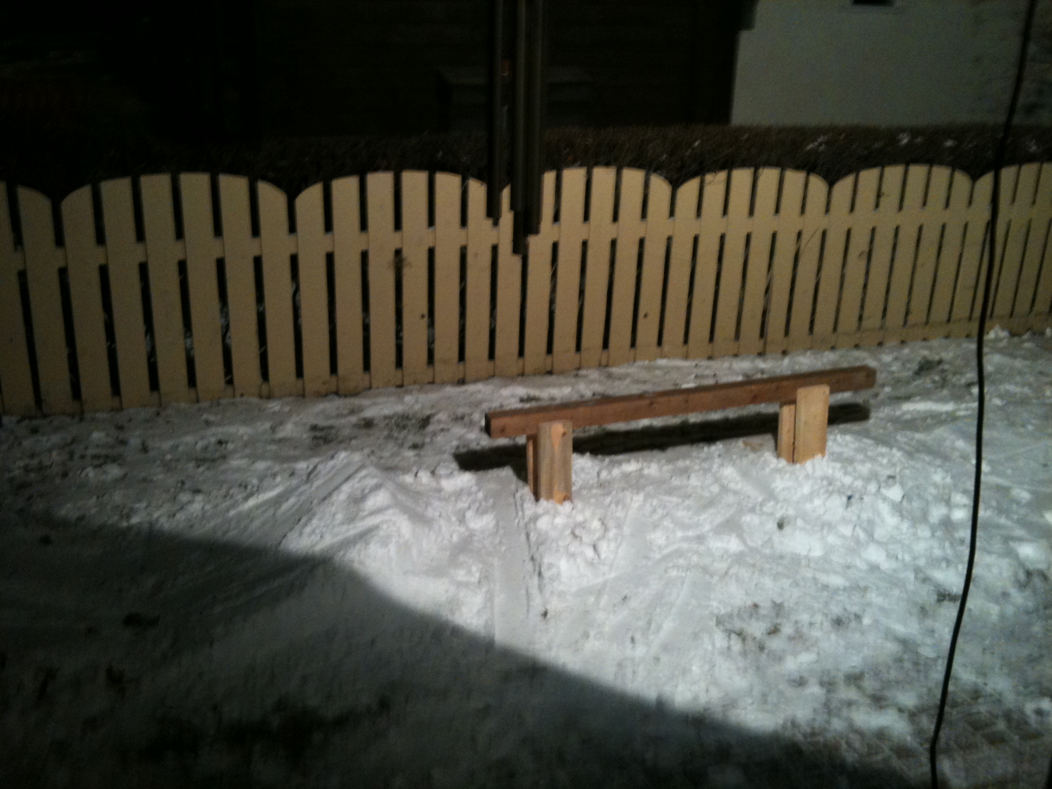 8 foot rail in my backyard what ever