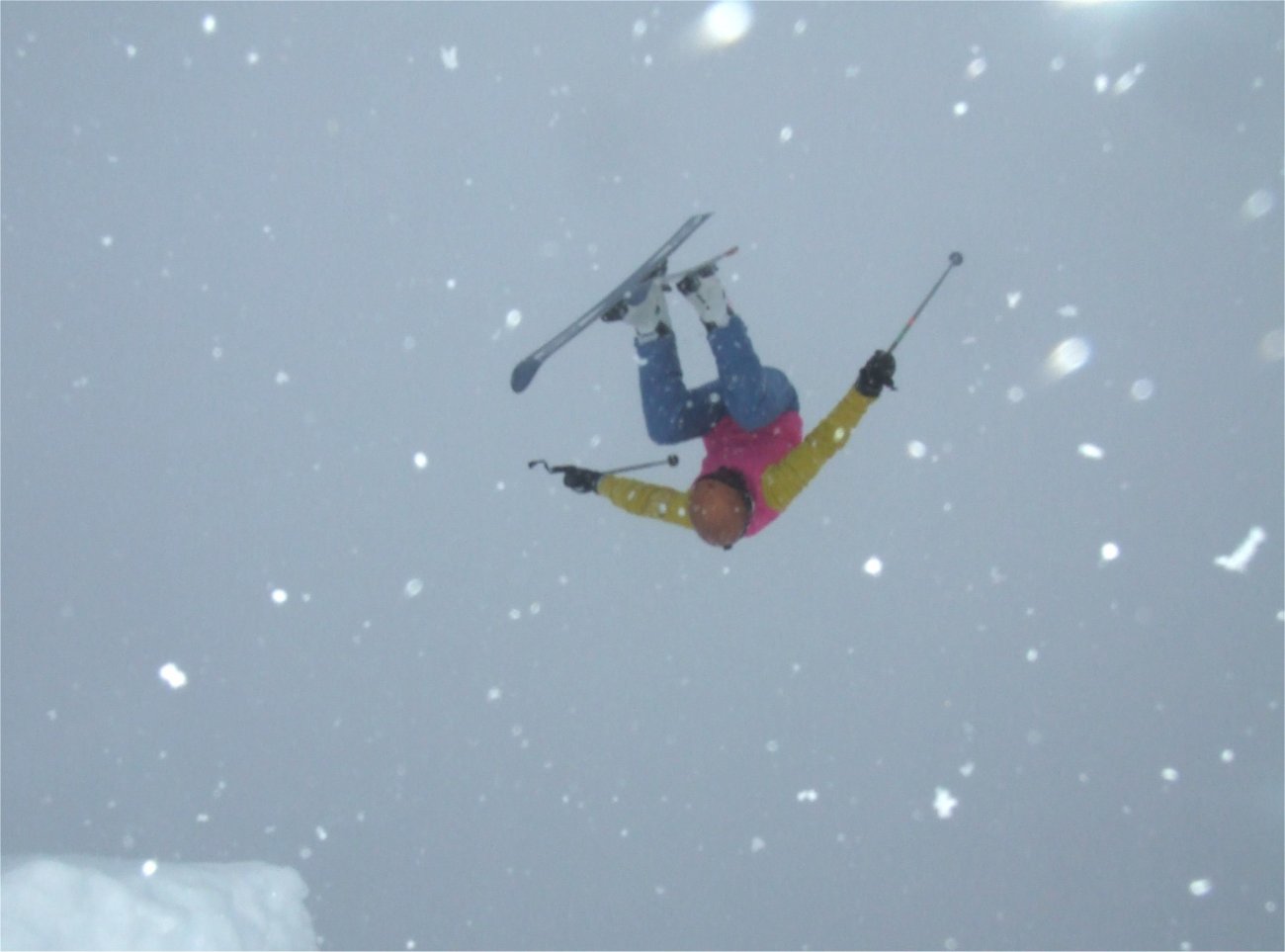 80's style front flip