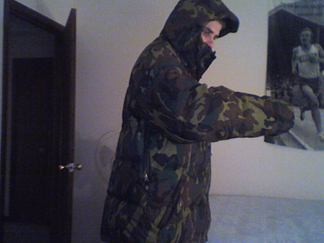 9th Ward Puffy Camo from side