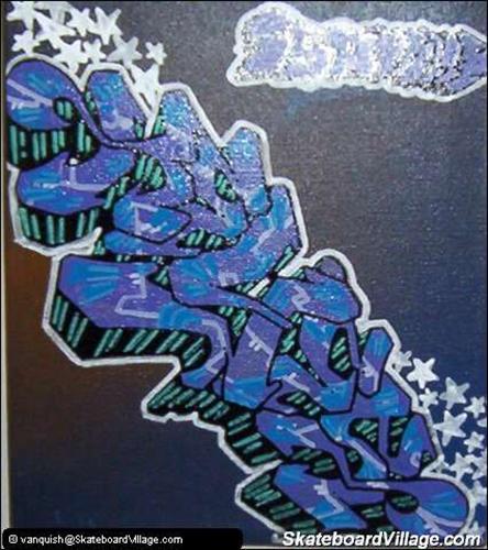 a canvas i did, shitty glare from the picture