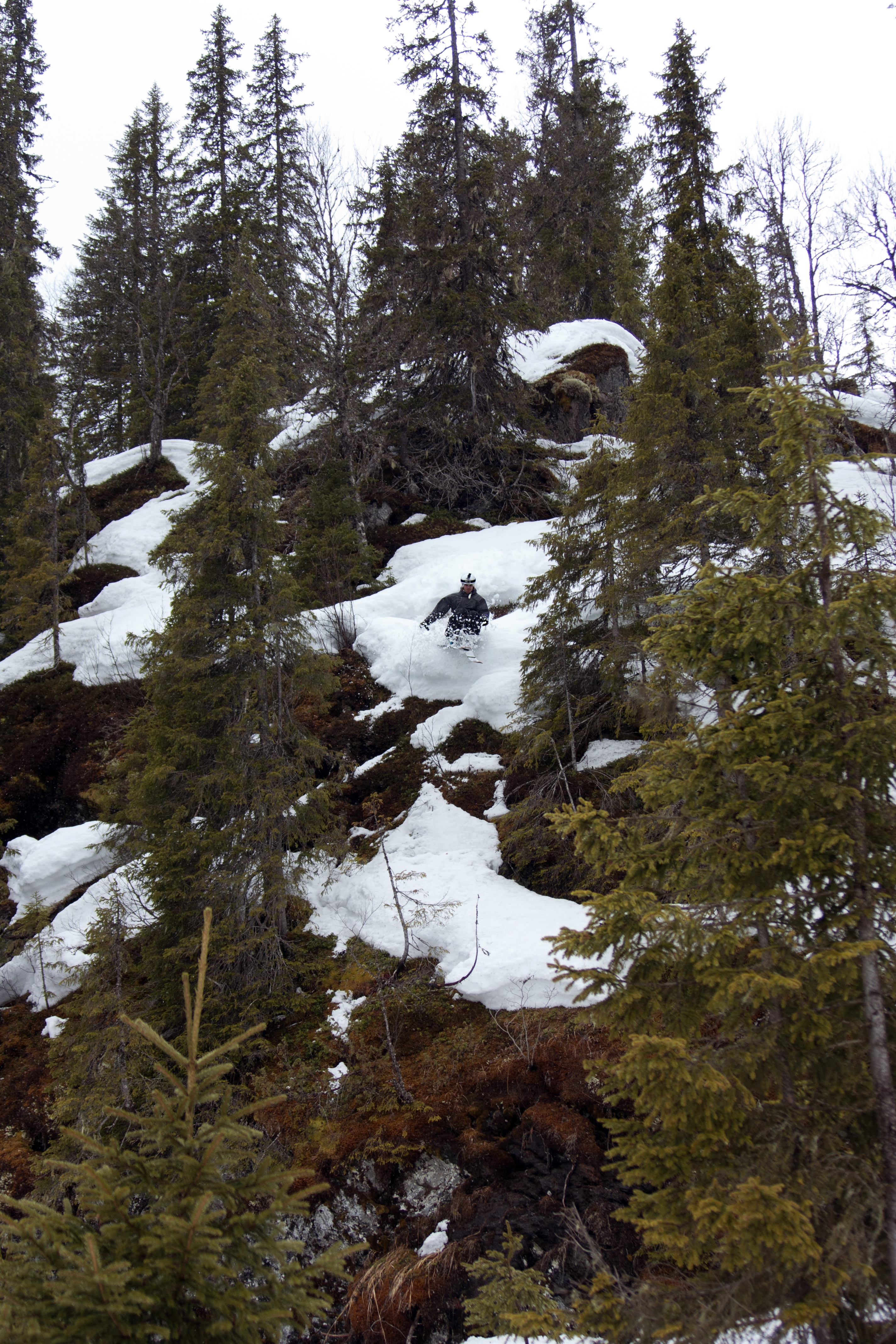 A "drive by" double drop