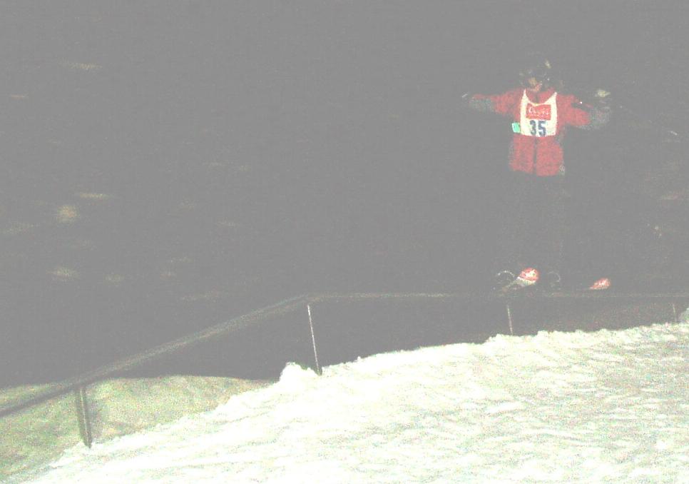 a flat down during the jib to spin rail jam