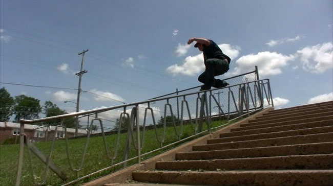 A "flat" down rail  close to Philly