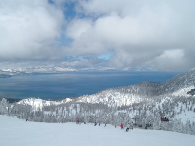 a great view of the lake