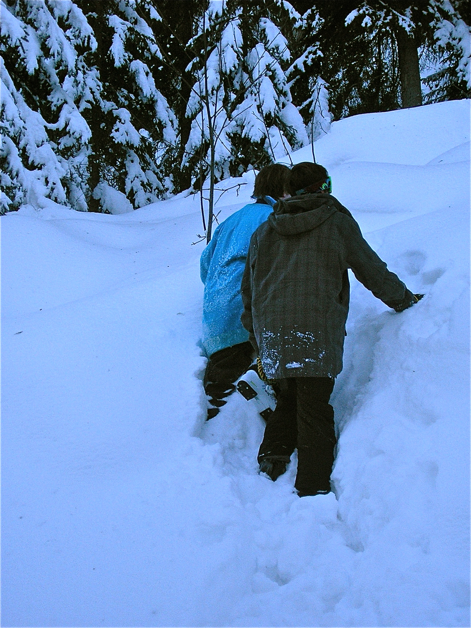 A lil' powder climing