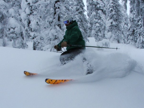 A little pow slashin'