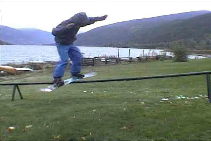 a low rail we set up in my yard... i took the picture off video.